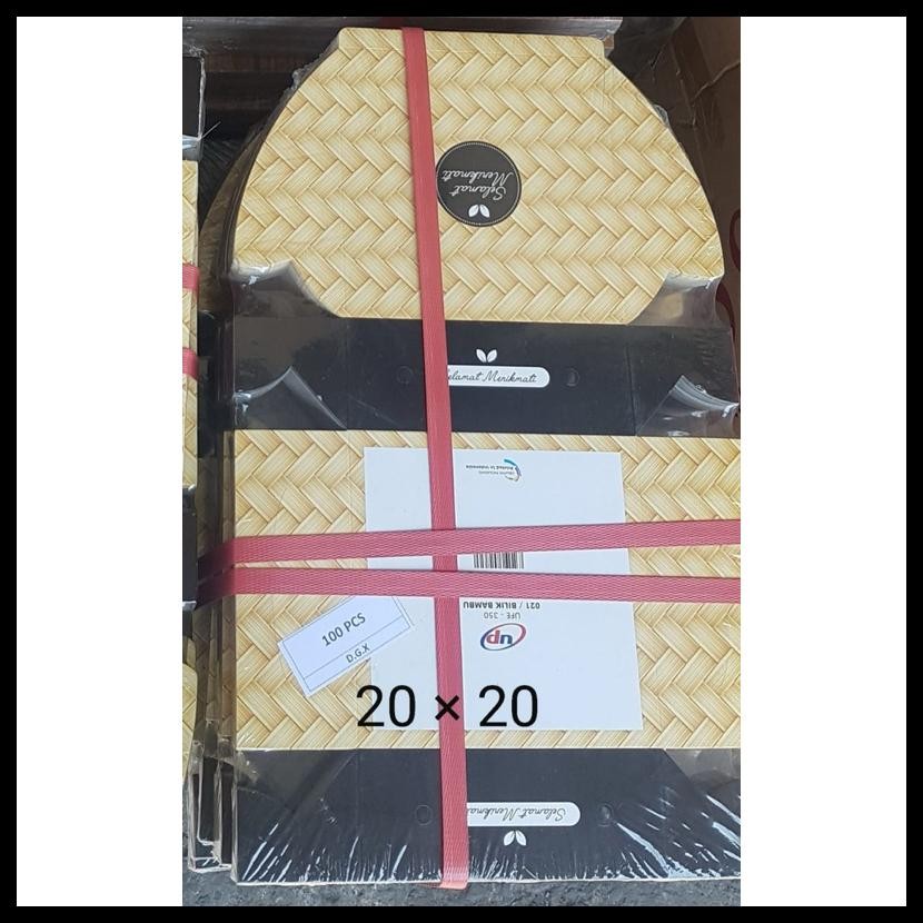 

Ready Dus Kotak Nasi 20X20 Motif Per 1Pak Isi 100 Lbr {Terlaris|Best Seller}