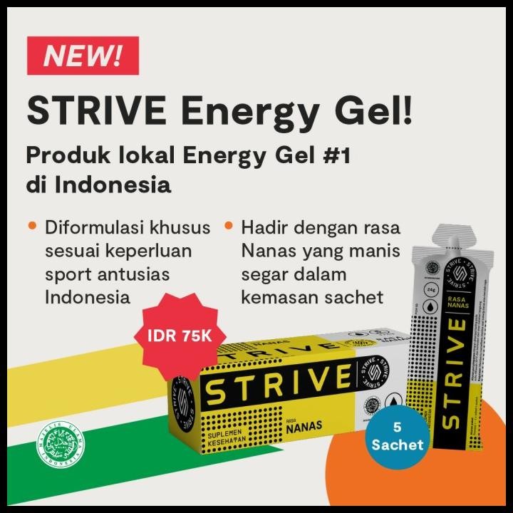 

Strive Energy Gel Rasa Nanas Sis Go Isotonic Bike Run Triathlon 1 Box Original Best Seller