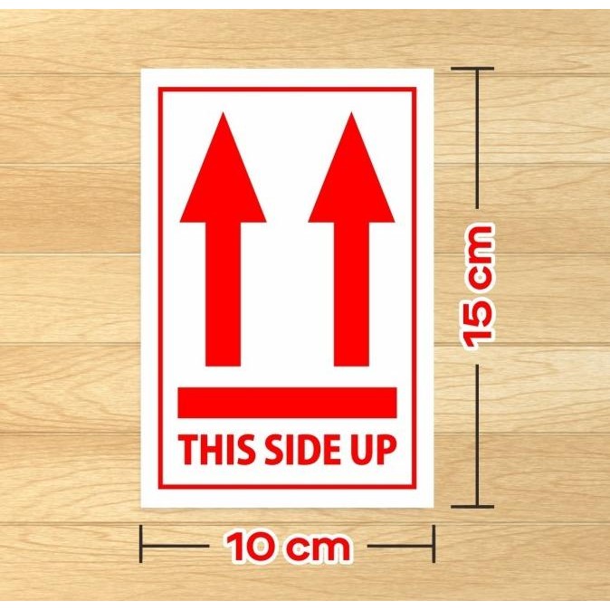 

Stiker Label Pengiriman Sticker Pahan This Side Up 15x10 cm (100 pcs) murah