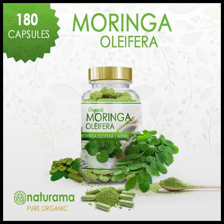 

Moringa Oleifera 180 Kapsul Naturama Bubuk Daun Kelor Organik Original Best Seller