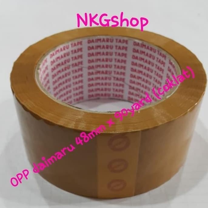 

Lakban daimaru/OPP daimaru 48mm x 90yard (1dus = 72roll) murah