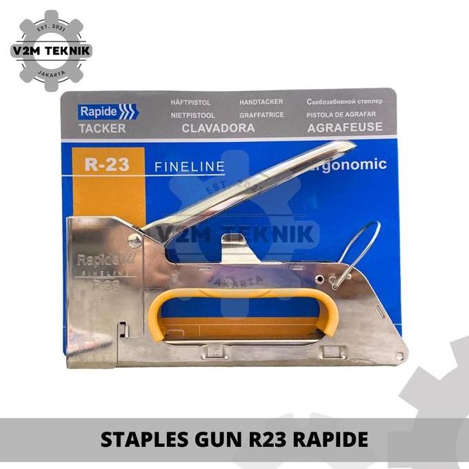 

Staples Gun Tacker Hekter Rapide R23 / Stepler Tembak Manual R23 Gun Treker READY