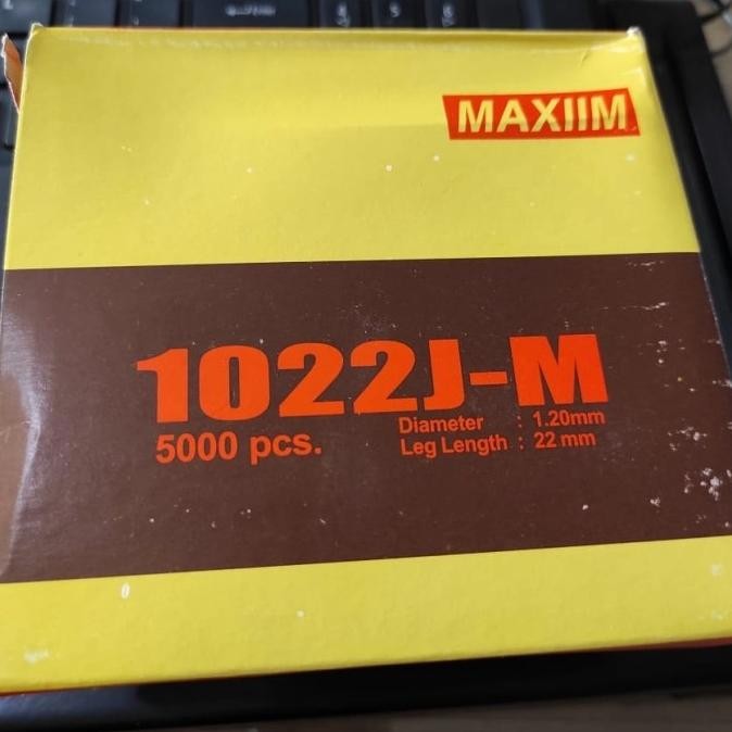 

Maxiim Isi Staples 1022J Nail gun staple 1022 isi 5000 pcs / 1 box BEST QUALITY