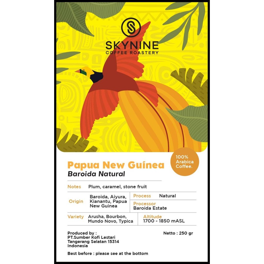 

Kopi Arabika Papua New Guinea Barroida Natural Roasted Beans Original Best Seller