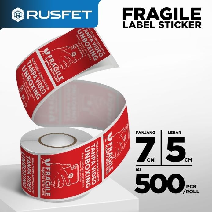 

STIKER STICKER UNBOXING + FRAGILE | LABEL VIDEO BUKA PAKET PER ROLL murah