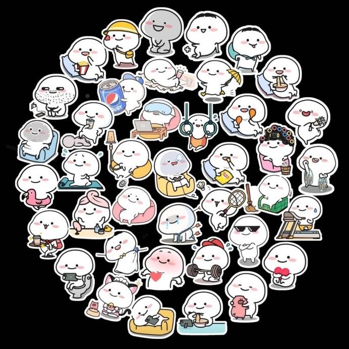 

40 Pcs / Set Sticker Pentol CARTOON STIKER Cute Waterproof murah