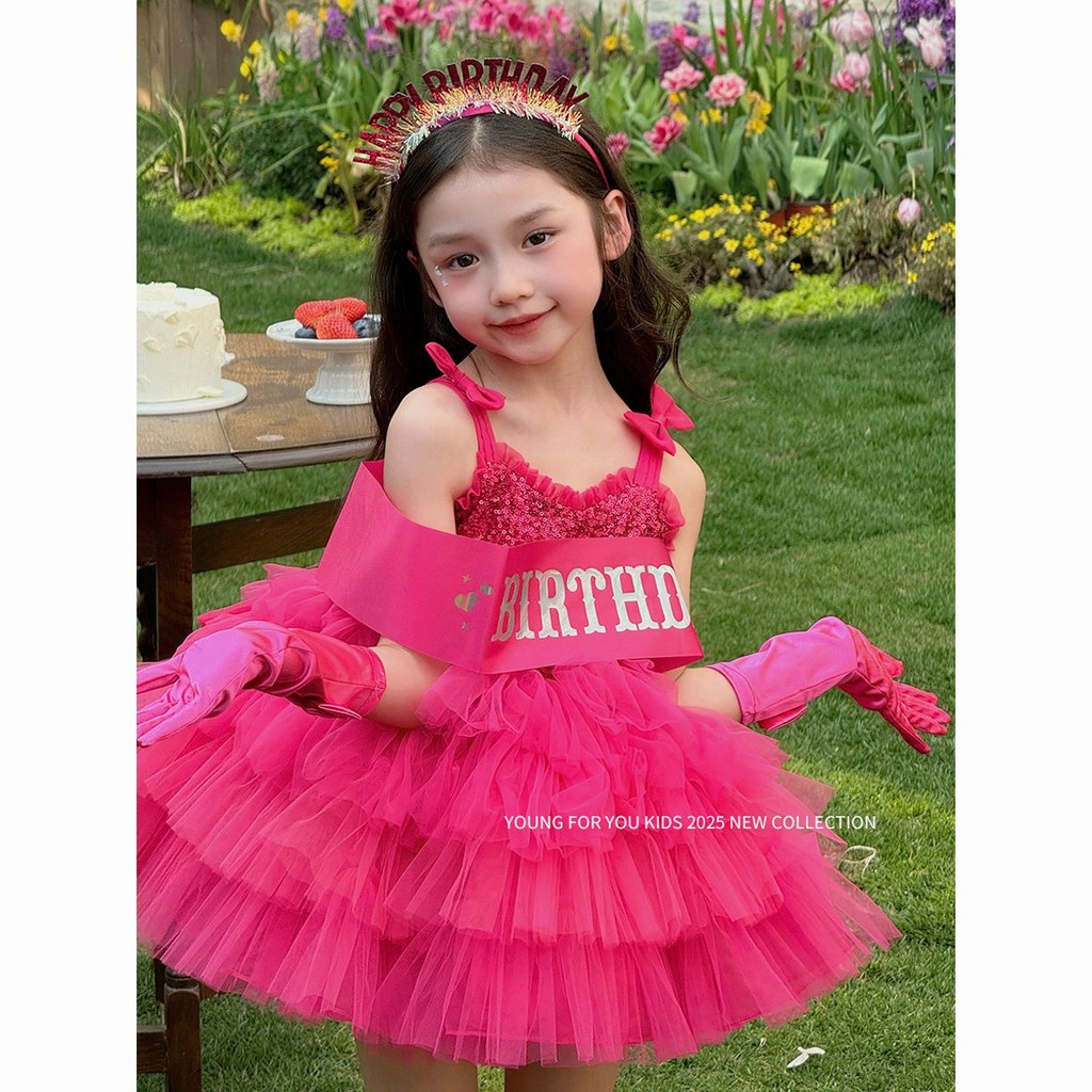 Gaun Putri Barbie Lolita Anak Perempuan/Dress Ulang Tahun Anak Gaun