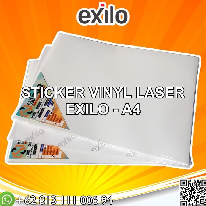 

Stiker Vinyl A4 Laser Transparant Paket Hemat 1 pack murah