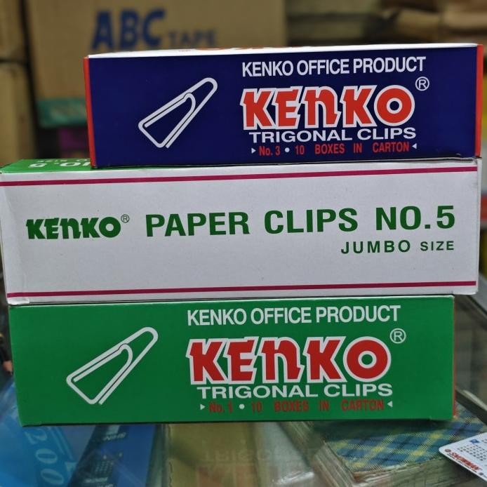 

Paper Clip Kenko no 1, 3, dan 5 (1 Pak / 10 pak kecil) murah