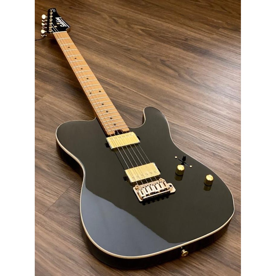 Soloking Mt-1 Modern Hh In Black Beauty With Gold Hardware Co