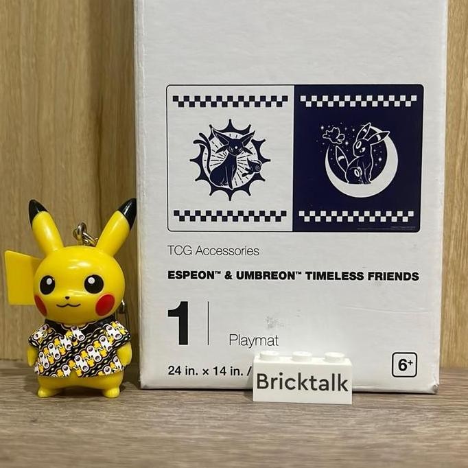 Murah Playmat Pokemon Espeon & Umbreon Timeless Friends Alas Bermain Kartu Pokemon Tcg Trading Card 
