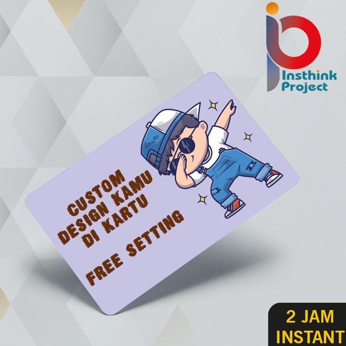 Kartu Flazz BCA GEN 2 Emoney Mandiri custom print uv bebas gambar