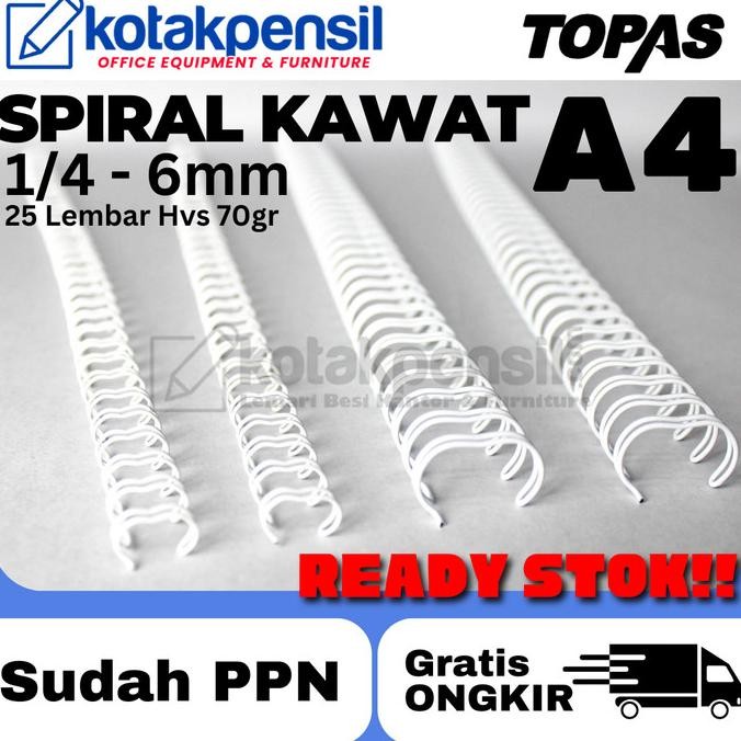 

Jual - Spiral Kawat A4 - 1/4 - Murah dan Berkualitas