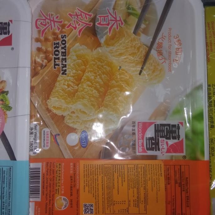 

:<:<:<:<] wonder Bean soybean roll 180gr kembang tahu
