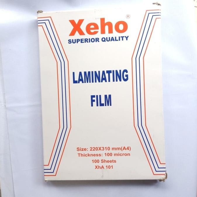 

LAMINATING XEHO A4 100 Micron (1pak isi 100 lembar)