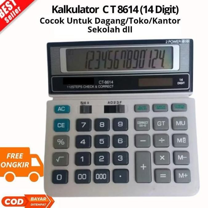 

Kalkulator 12 Digit & 14 Digit SDC 868L CT 8614 512 Dagang / Kantor / Sekolah