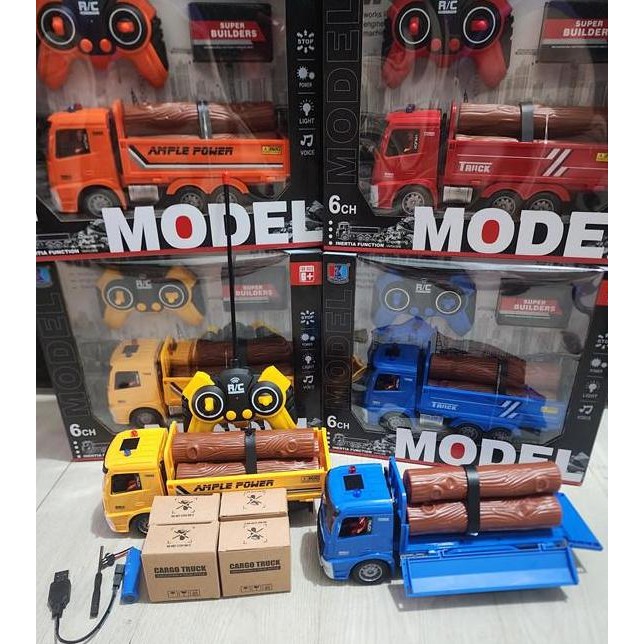 Promo Mainan Rc Container Truck 12Roda Truk Muatan Barang Remote