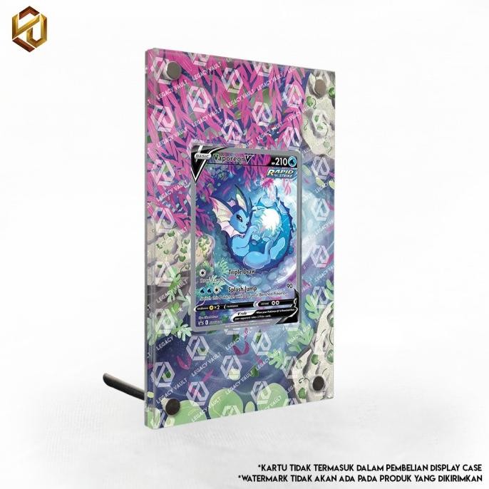 Promo Vaporeon V Sr Alternate Art Eevee Heroes - Pokemon Extended Art Display Case - Legacy Vault