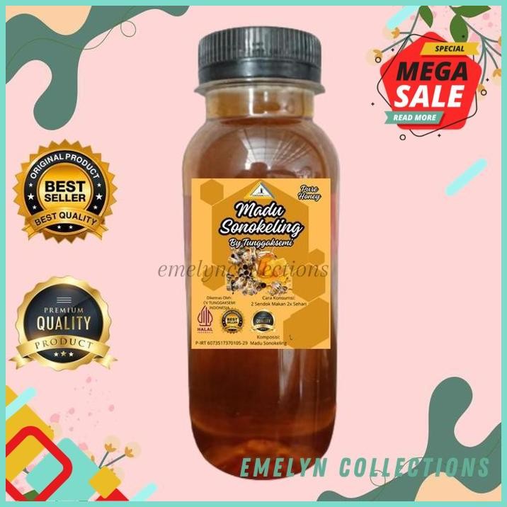 

TUNGGAKSEMI MADU CAIR MADU MURNI ASLI NEKTAR SONOKELING 150G PRODUK PILIHAN !!