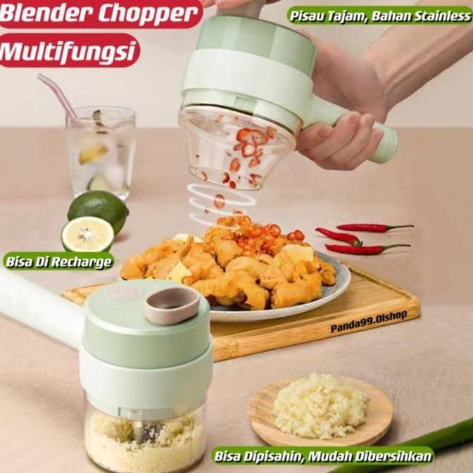 Food Chopper Blender Electrik Model Genggam / Blender Portable Penggiling Bumbu Bawang Pemotong Sayu