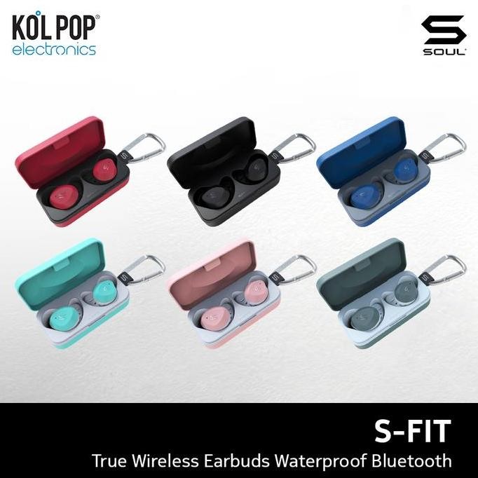 Grosir Soul S-Fit True Wireless Earphones Waterproof Bluetooth V. 5.0