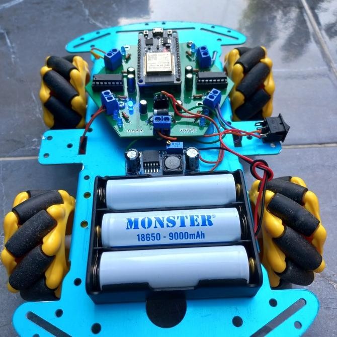 Terlaris Mobile Robot Esp32 Mecanum Wheel Omni Directional