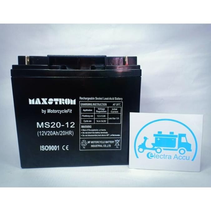 Aki Sepeda Listrik 12v 20ah 12v20ah 12 v 20 ah Kering Battery BARU