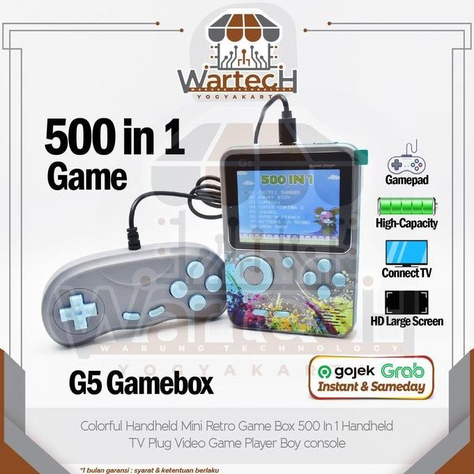 Terlaris Gamebox G5 isi 500 game retro console gameboy SALE