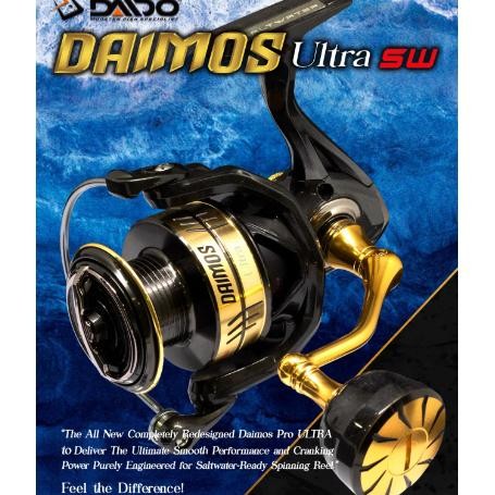 REEL DAIDO DAIMOS ULTRA HS DAN PS SW SALT WATER 8 BEARING 1000 2000 3000 4000 6000 POWER HANDLE ANTI