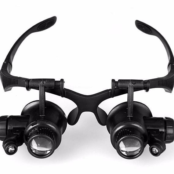 

Kacamata Pembesar 25x Zoom Magnifier dengan 2 LED Light