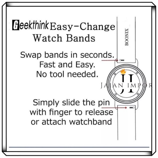 Strap nato kanvas 26mm Quatix Tactix Fenix 3 5x 6x 7x D2 Bravo Charlie murah