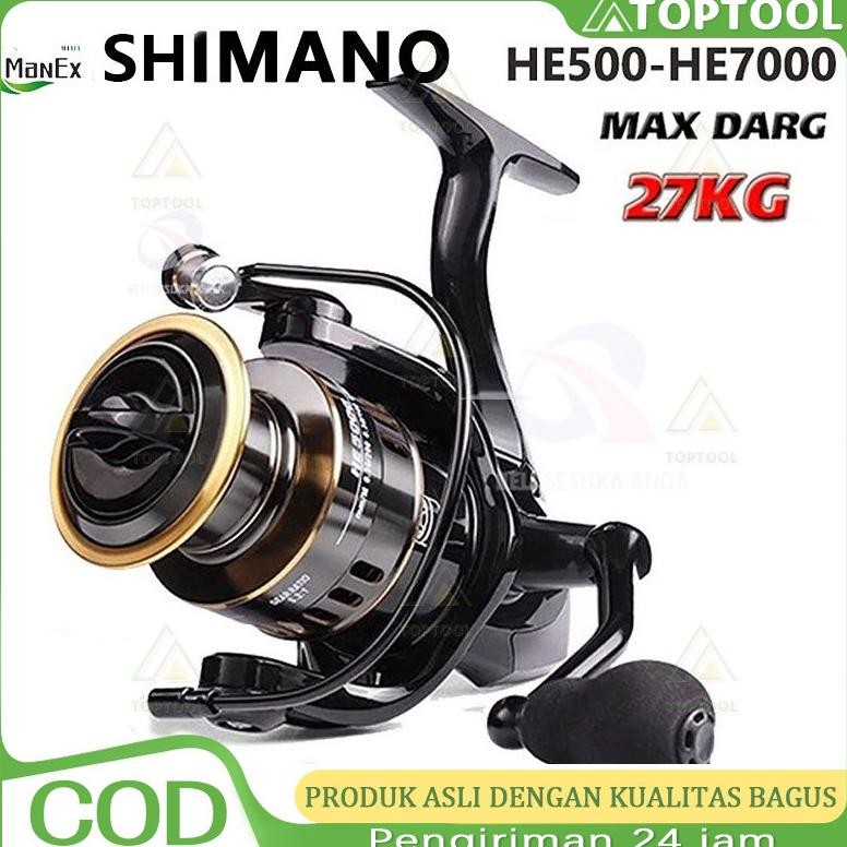 SHIMANO REEL PANCING 10KG HE500-7000/ REEL PANCING MURAH KUAT POWER HANDLE/ REEL PANCING LAUT TARIKA