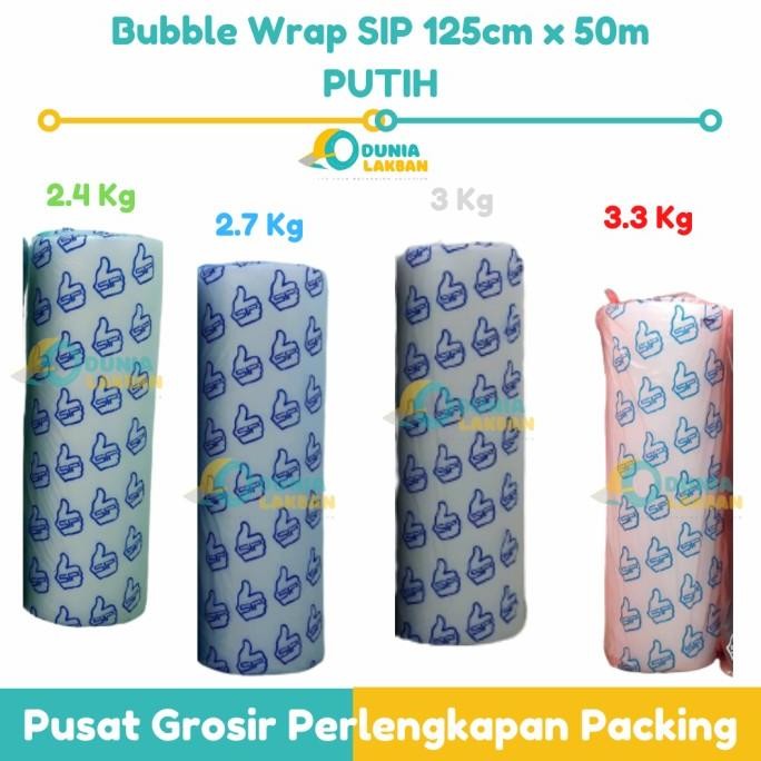 

(GOJEK) BUBBLE WRAP MERK SIP 125CM X 50 M 3.3 KG KUALITAS PREMIUM murah