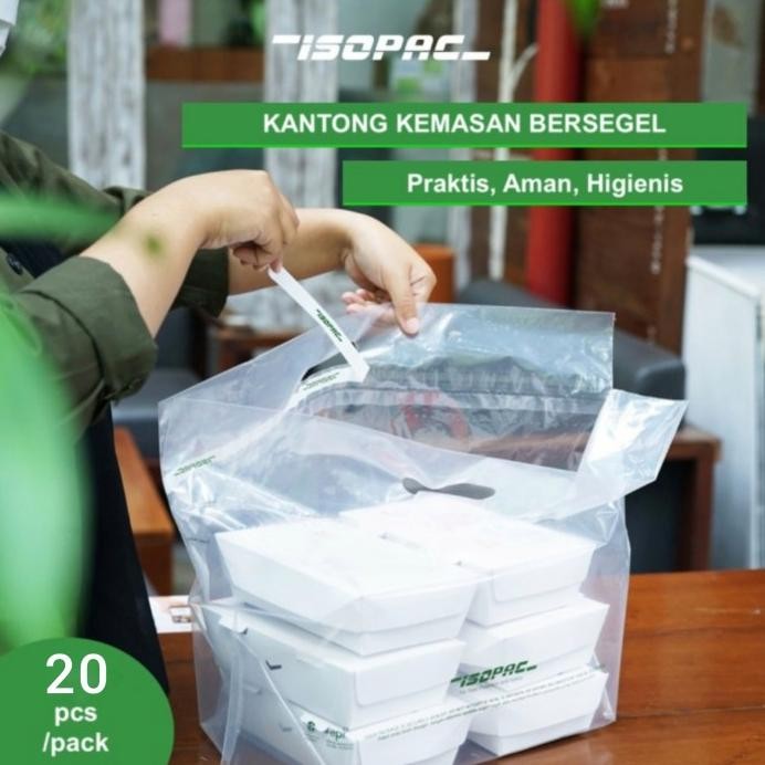 

Kantong Kemasan Bersegel Isopac Ukuran XL / Delivery bag murah