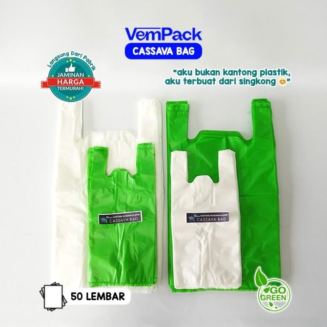 

Cassava bag / kantong ramah lingkungan dari singkong uk. 15x32 cm murah