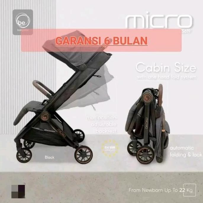 Grosir Stroller Bayi Babyelle Micro Autofold Cabin Size Bs619 / Kereta Dorong Bayi Baru Lahir