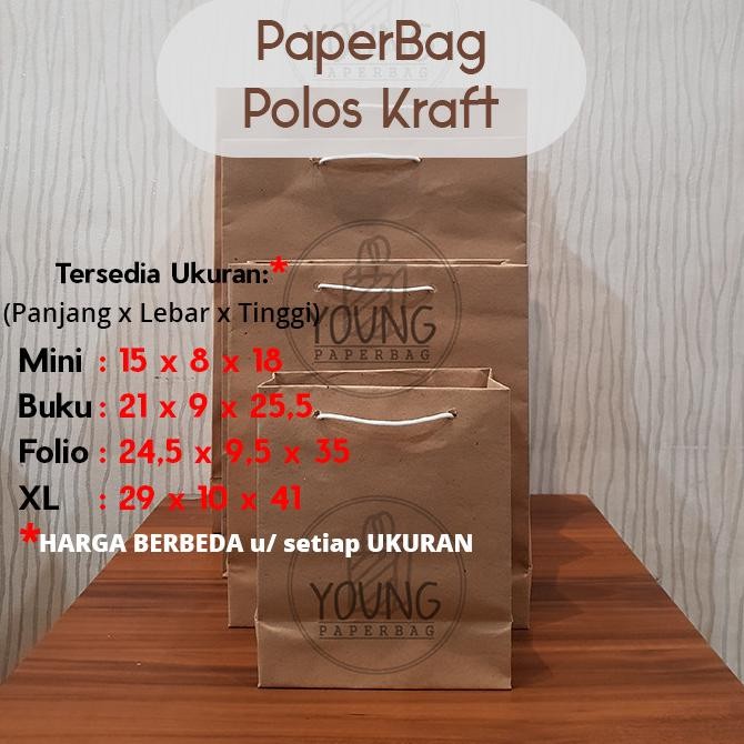 

Paper Bag / Tas Kertas Folio Polos Uk.24,5x9,5x35 (1 lsn) murah