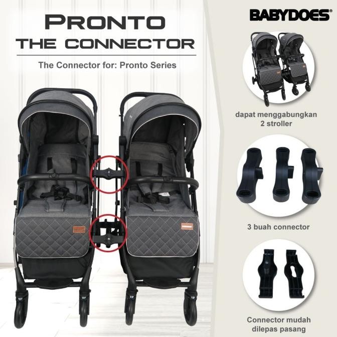 Grosir Stroller Kereta Dorong Bayi Kembar Stroller Babydoes Pronto +