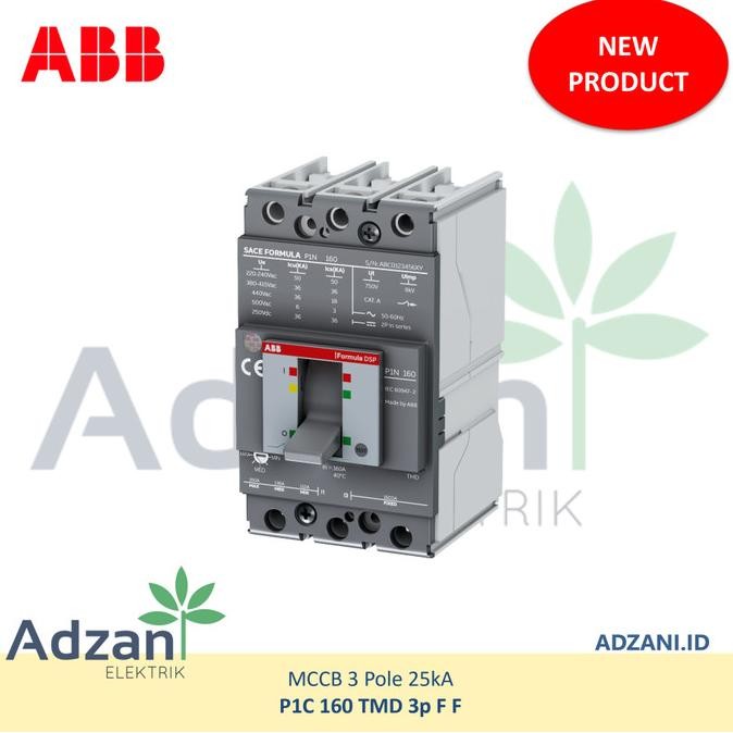 Abb Mccb 3P 80A 25Ka P1C Tmd 1Sda116234R1 Formula Dsp Breaker New Stok