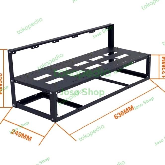 Rak Mining Rig Vga 8 Gpu Utk S37/B75/B85 Open Air Mining Rig
