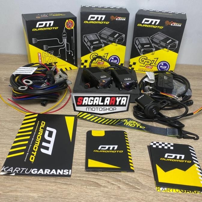 Duromoto Gp1 + Saklar + Relayset Duromoto Original Duromoto New Stok