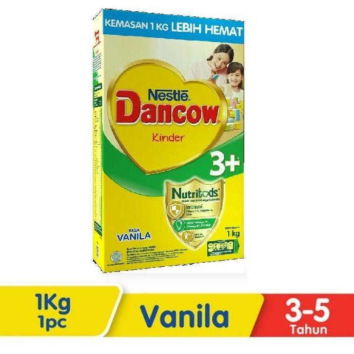 Grosir Susu Dancow 3+ Vanila Madu 1Kg / Dancow 3 Vanila 1000Gr / Dancow 3 Madu Vanila 1Kg Bubuk