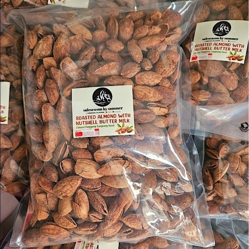 

PROMO KACANG ALMOND CANGKANG SUSU (Panggang) | ROASTED ALMOND w/ Nutshell BUTTERMILK PREMIUM MEDAN