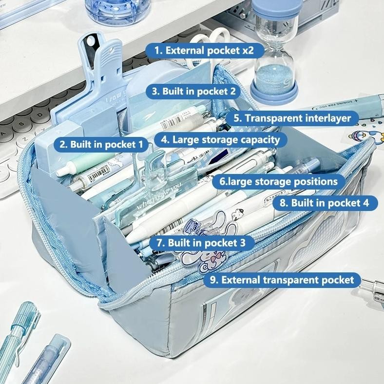 

Rwe-45 Tempat Pensil Korea Multi Sekat Ukuran Jumbo