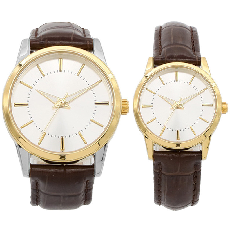 Steel Strip OEM Branded Quartz Watches for Wristwatches ODM Custom Men's Watch Factory Leather Strap
