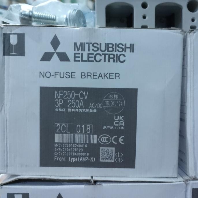 Nf250-Cv 3P 250A Mccb Mitsubishi Original / Mccb Mitsubishi 250A New Stok