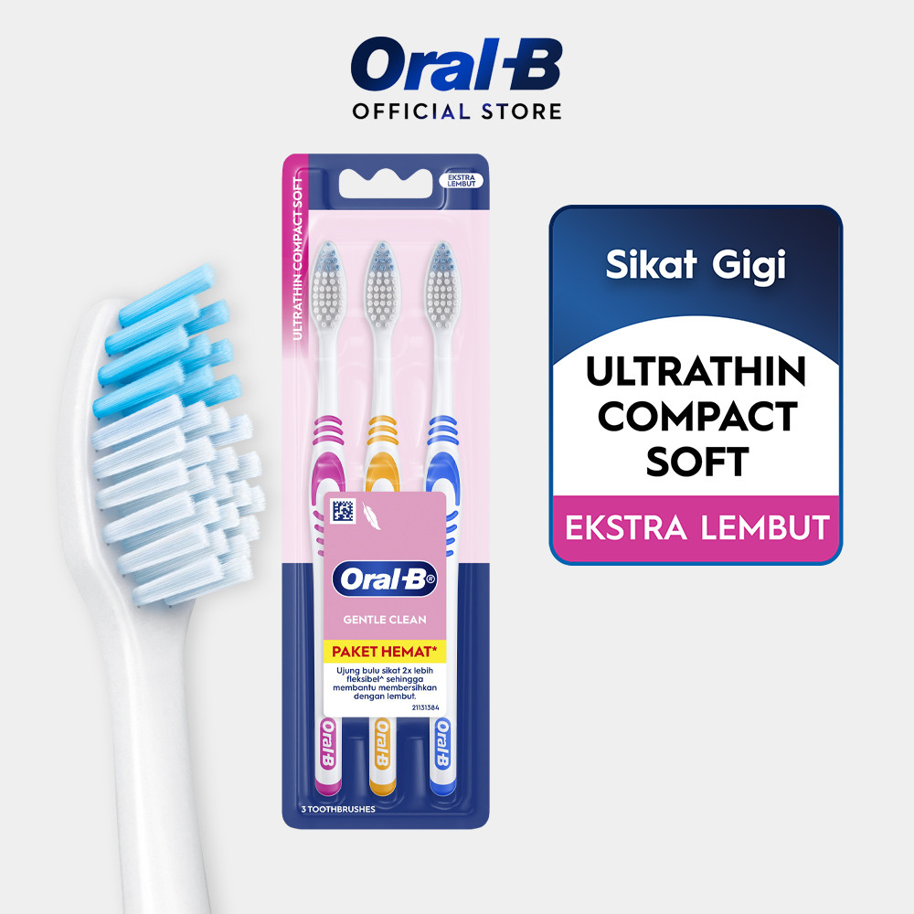 Oral-B Sikat Gigi Ultra Thin Compact Soft 3s