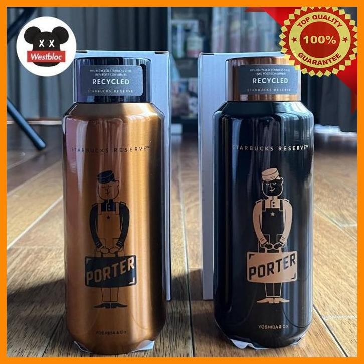 

[WES] PORTER X STARBCKS RESERVE ROASTERY TOKYO JAPAN EXCLUSIVE 12OZ 355ML STAINLESS STEEL TUMBLER WATER BOTTLE COPPER / BLACK - NOT KLEAN KANTEEN CORKCICLE STANLEY KINTO