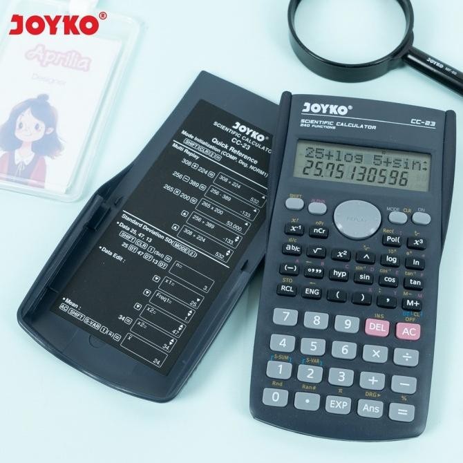 

Calculator Kalkulator Joyko CC-23 Scientific 240 Functions Kalkulator Ilmiah RIY'