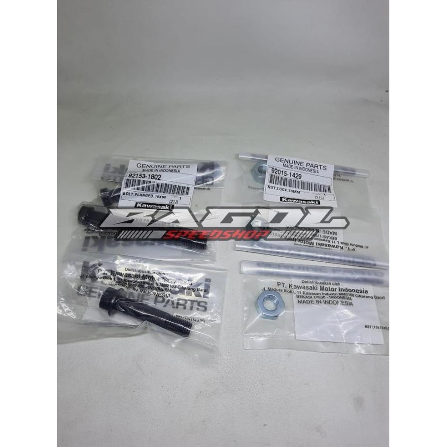 Baut Mur Uni Trak Unitrack Set Ninja R Ss Original kawasaki